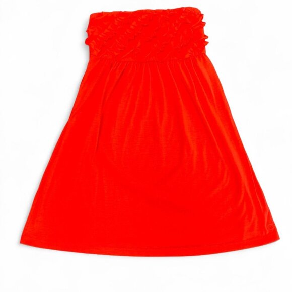 3/$15 Y2K cute Orange strapless blouse with elastic waistband ocean pacific 00s - Picture 1 of 7